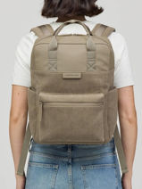 Sac  Dos Business 1 Compartiment + Pc 15" Kapten and son Vert cord BERGENPC-vue-porte