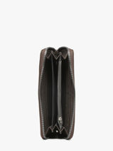 Portefeuille Classic Miniprix Marron grained H1689-vue-porte