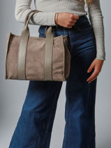 Handtas Velvet Caviar Milano Bruin velvet caviar VC25063-vue-porte