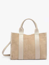 Sac Port� Main Velvet Caviar Cuir Milano Beige velvet caviar VC25063