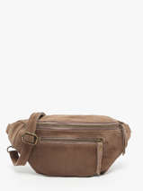 Sac Banane Milano Marron velvet VE24119