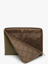 Longchamp Le foulonn Etui passeport Vert-vue-porte