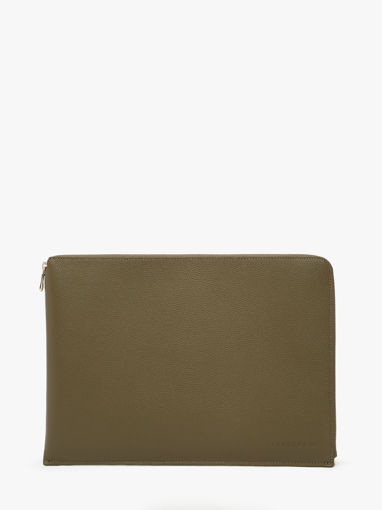 Longchamp Le foulonn Etui passeport Vert