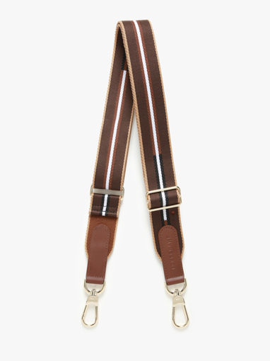 Longchamp Bandoulire graphique Bijoux Marron