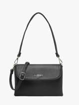 Sac Bandouli�re Grained Flora & co Noir grained H9158