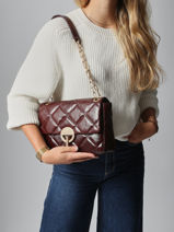 Grand Sac Moon En Cuir Vanessa bruno Marron moon 84V40329-vue-porte