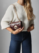 Sac Nano Moon En Cuir Vanessa bruno Marron moon 84V40326-vue-porte