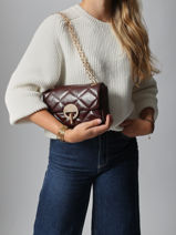 Moyen Sac Moon En Cuir Vanessa bruno Marron moon 84V40533-vue-porte