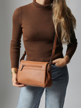 Sac Bandoulire Confort Cuir Hexagona Beige confort 466744-vue-porte