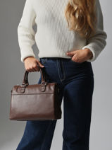 Sac Port Main Confort Cuir Hexagona Marron confort 469844-vue-porte
