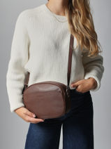 Sac Bandoulire Confort Cuir Hexagona Marron confort 469993-vue-porte