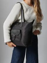 Sac Port� �paule Kiana Nylon Hexagona Vert kiana 1720181-vue-porte