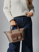 Sac Bandouli�re Kiana Nylon Hexagona Beige kiana 1720185-vue-porte