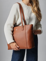 Sac Port paule Maya Hexagona Marron maya 2120199-vue-porte