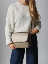 Sac Bandoulire Maya Hexagona Beige maya 2120201-vue-porte