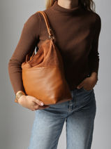 Sac Port� �paule Brodery Polyester Torrow Marron brodery TBRO01-vue-porte