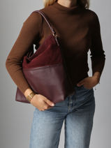 Schoudertas Brodery Torrow Violet brodery TBRO01-vue-porte