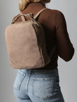 Sac  Dos Torrow Beige brodery TBRO02-vue-porte