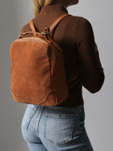 Sac � Dos Torrow Marron brodery TBRO02-vue-porte