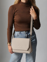 Cross Body Tas Tycia Leder Nathan baume Beige victoria 89-vue-porte