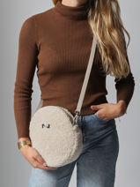 Sac Bandoulire Dora Winter Cuir Nathan baume Beige nathan S-vue-porte