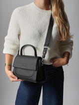 Sac Bandouli�re Charlene Cuir Nathan baume Marron event 9-vue-porte