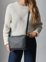 Cross Body Tas Soft Mandoline Blauw soft MD5239-vue-porte