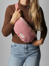 Le Sac Banane Custine Coton Recycl Rivedroite Bleu timeless CUSTITIM-vue-porte