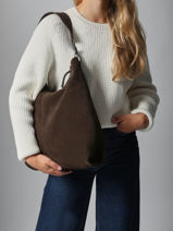 Sac Port paule Leather Cuir Biba Vert leather JAP2L-vue-porte