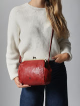 Cross Body Tas Heritage Leder Biba Bruin heritage BT22-vue-porte