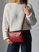 Sac Bandoulire Heritage Biba Marron heritage BT37-vue-porte