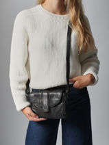 Sac Bandouli�re Heritage Cuir Biba Noir heritage KAY1L-vue-porte