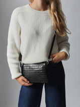 Sac Bandoulire Heritage Cuir Biba Noir heritage LEB16L-vue-porte