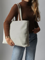 Sac Port� �paule Sculpted Calvin klein jeans Blanc sculpted 4K3070G-vue-porte