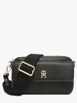Sac Bandoulire Th Distinct Polyurethane Tommy hilfiger Noir th distinct AW17455