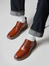 Chaussures Derbies Aldwin Lace En Cuir Clarks Marron men 26183252-vue-porte
