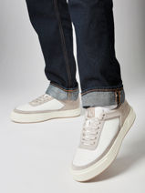 Sneakers En Cuir Calvin klein jeans Blanc men YM01354-vue-porte