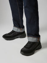 Sneakers En Cuir Calvin klein jeans Noir men YM01292-vue-porte