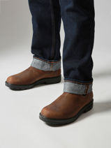 Chelsea Boots  En Cuir Blundstone Marron men 1911-vue-porte