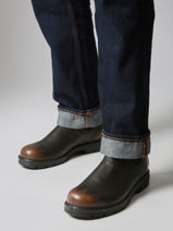 Chelsea Boots  En Cuir Blundstone Marron men 2440-vue-porte