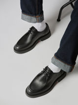 Chaussures Derbies En Cuir Tommy hilfiger Noir men 5588BDS-vue-porte