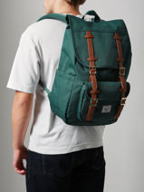 Sac  Dos 1 Compartiment + Pc 13" Herschel Vert classics 11391-vue-porte