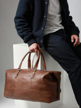 Sac De Voyage Traveler  Basilic pepper Marron traveler BTRA06-vue-porte