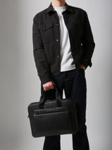 Porte Documents (main) Tommy hilfiger Noir monogram AM13835-vue-porte