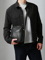 Sac Bandoulire Jos Cuir Arthur & aston Noir thomas 2-vue-porte