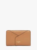 Portefeuille Enveloppe Leder Lancel Bruin enveloppe A13710