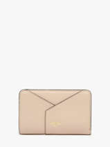 Portefeuille Enveloppe Leder Lancel Beige enveloppe A13710