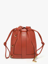 Sac Bandouli�re Elles Cuir Lancel Rouge elles A13979