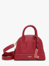 Sac Bandouli�re Belleville Cuir Lancel Rouge belleville A13735