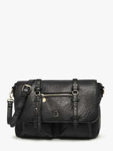 Sac Bandoulire Bride Lulu castagnette Noir bride ZAYANN
